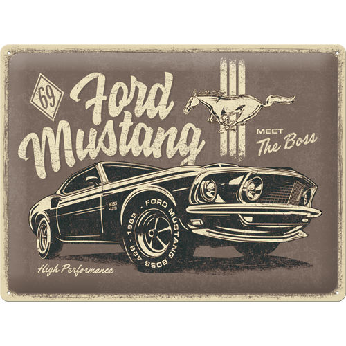 Ford Mustang peltikyltti 30*40cm