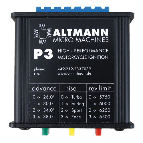 ALTMANN AMM-P3 SINGLE FIRE sytytys yksikkö HD 99-17 Twin Cam; 04-20 Sportster