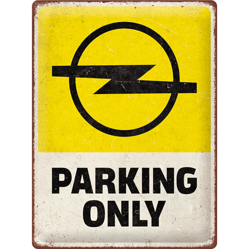 Opel - Parking peltikyltti 30*40cm